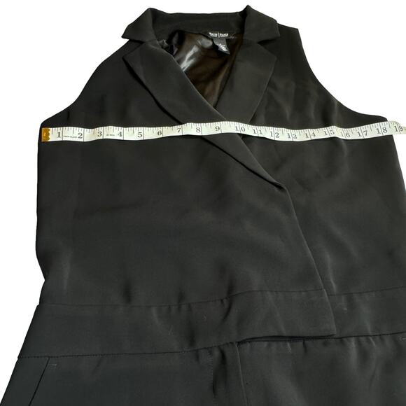White House Black Market Tuxedo Sleeveless Jumpsuit Tuxedo Double breasted Sz 6 - Picture 10 of 16